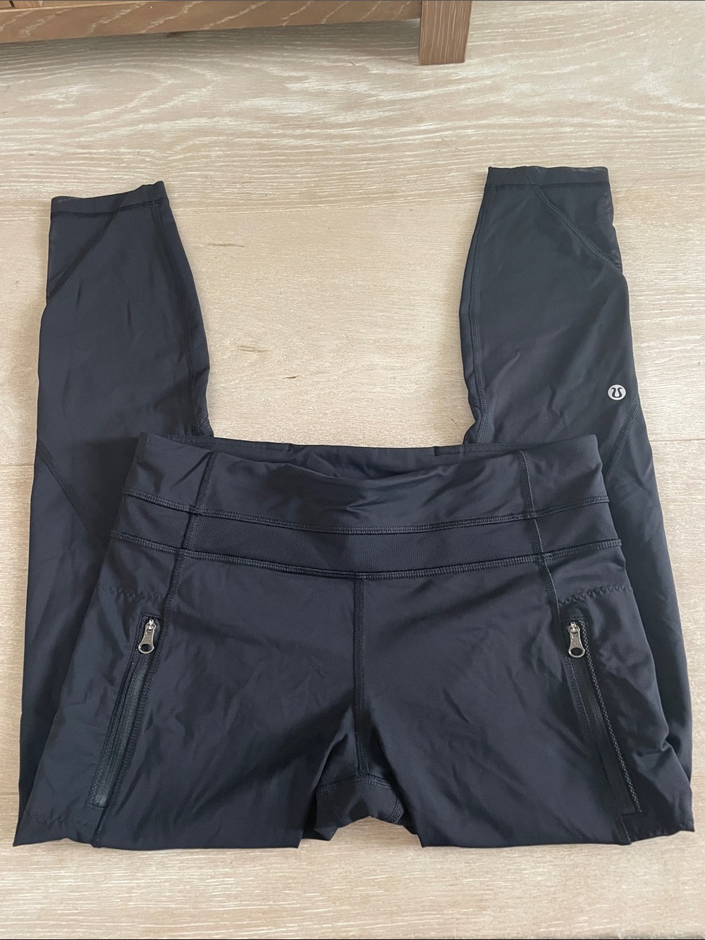 lululemon athletica Black High-Rise Leggings with Zippered Pockets
